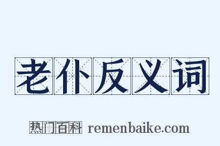老仆反义词是什么意思的图片